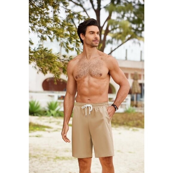 Coofandy Men's Running Athletic Gym Workout  Fitted Exercise Shorts - Picture 2 of 7